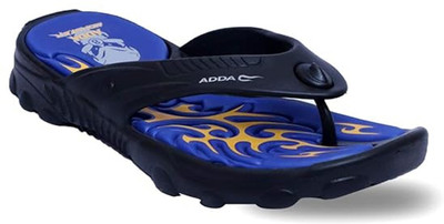 Adda Men Flip Flops(Blue, Navy , 9)