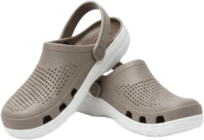 LOFU Men Flip Flops(Beige, Brown , 10)