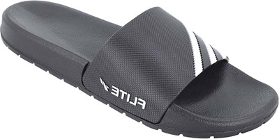 FLITE Men Slides(Black , 8)