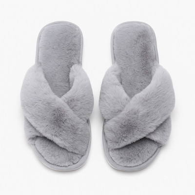 Shivaru trader Women Slippers(Grey , 4)