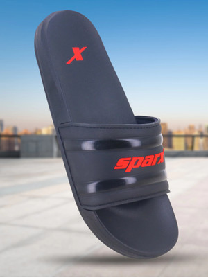 Sparx Men Slides(Black, Red , 10)