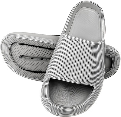 DAKU SHOES Men Flip Flops(Grey , 10)
