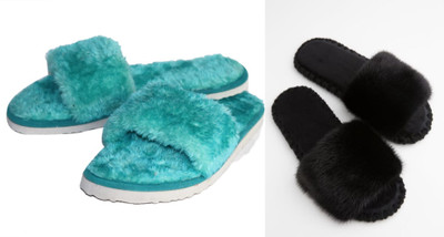 rexizone Women Slides(Black, Green , 4)