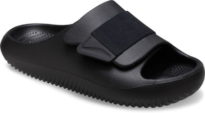 CROCS Men Mellow Luxe Recovery Slides(Black , 8 UK/India)