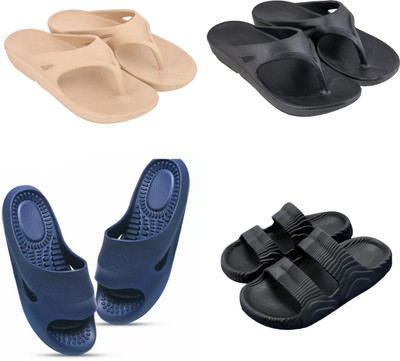 house of common Women Slides(Multicolor , 10)