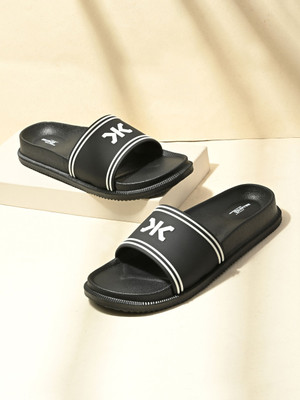 KILLER Men Doctor Soft|Orthopedic|Comfort|Lightweight|Durable|Diabetic|Non Slip Slipper Slides(Black , 8)