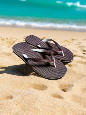 Special traders Women Flip Flops(Brown , 7)