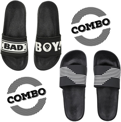 Shoe Island Men Slides(Multicolor , 8)