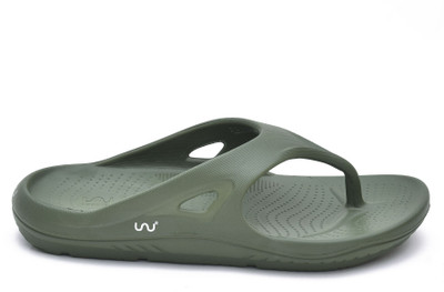 Doubleu Men Flip Flops(Olive , 10)