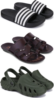 Pennen Men Flip Flops(Olive , 8)