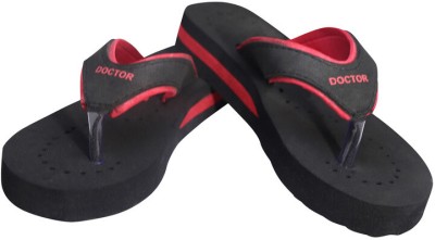 Bhains Ki Ankh Women Flip Flops(Red , 7)