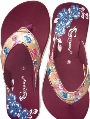 Gripsy Women Slides(Purple, Maroon , 5)