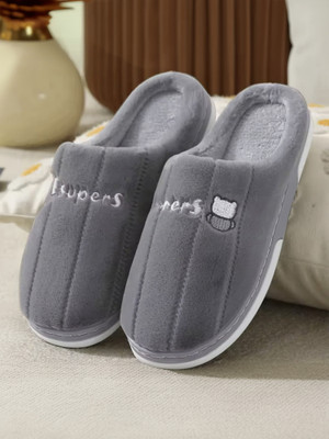 WOLVESDEN Women Slides(Grey , 9.5)