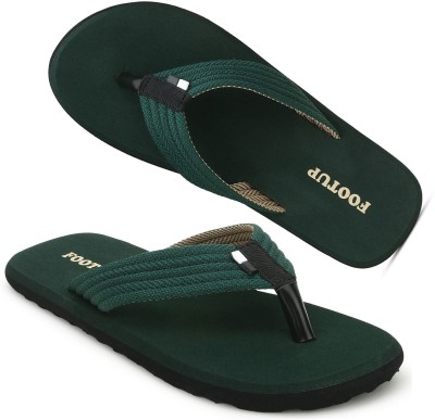 Footup Men Comfortable|Ultra-Light|Stylish and Trendy|Flip Flops for Flip Flops(Green , 6)