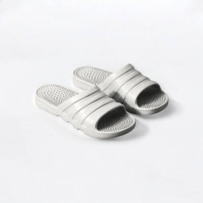 Feel alive Men Slides(White , 9)