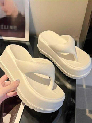 Deals4you Women Slippers(White , 3)