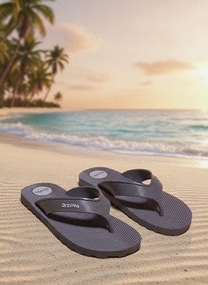 action Men Flip Flops(Grey , 6)