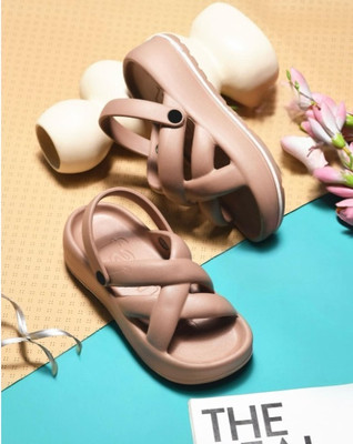 AAYPEE Women Flip Flops(Pink , 6)