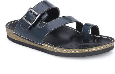 PROVOGUE Men BLKPR200038 Lightweight Comfort Extra Soft Summer Trendy Premium Stylish Party Slides(Blue , 9)