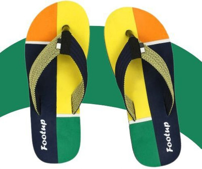 Footup Men Footup Comfortable|Ultra-Light|Stylish and Trendy|Flip Flops for Men Flip Flops(Yellow , 6)