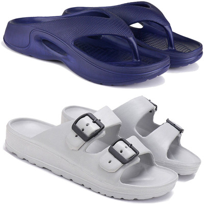 BERSACHE Men Flip Flops(Multicolor , 9)