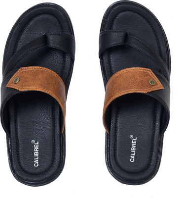 CALIBREL Men Slippers(Black , 9)