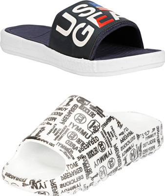 Orvax Men Slides(Blue , 7)