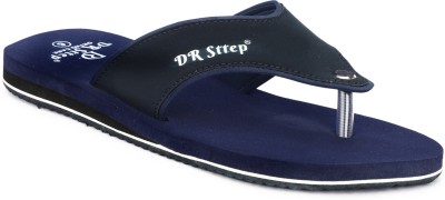 DR STTEP Women Flip Flops(Blue , 4)