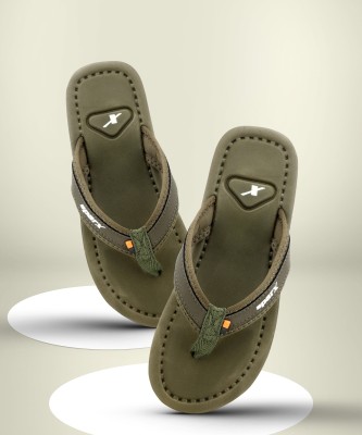 Sparx Men Men SFG-48 Flip Flops(Olive, Red , 10 UK/India)