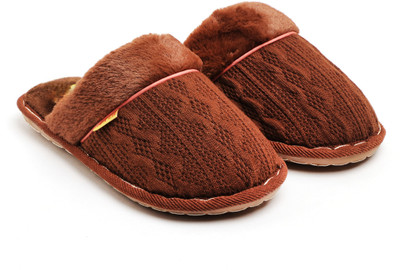Fighter Women Slippers(Brown , 7)