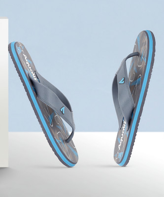 Aqualite Men Slippers(Grey, Blue , 10)