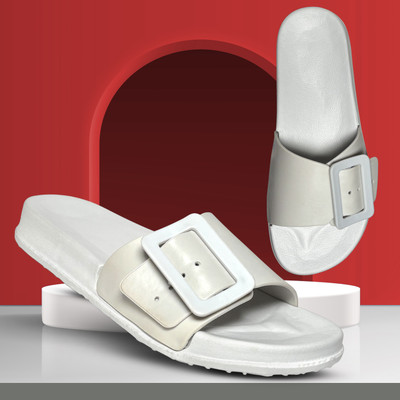 TieFit Women TieFit Fashion Slide for Women with Extra Soft Cushion and Comfort Slides Slides(Grey , 7)