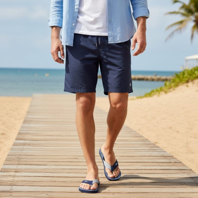 Hilux Men Slippers(Navy, Blue , 9)