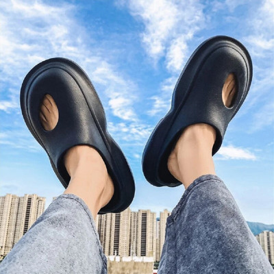 Shozie Men Slides(Black , 8)
