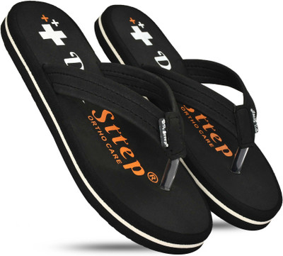 DR STTEP Men Slippers(Black , 6)