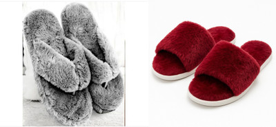 rexizone Women Slides(Maroon, Maroon , 4)