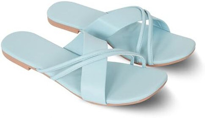 kalbellia Women Slippers(Blue , 9)