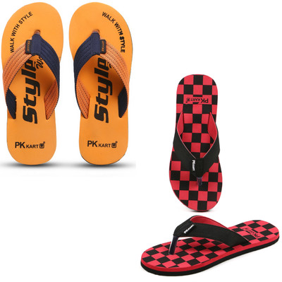 PKKART Men Slippers(Multicolor , 10)