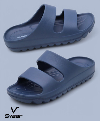 Svaar Men NewlyLaunch|Classic Soft|Cushion|Comfortable|Premium|Stylish Slides(Navy , 8)