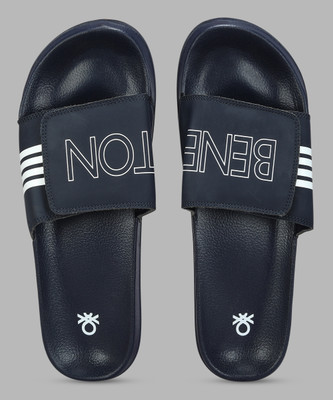 United Colors of Benetton Men Slides(Navy , 8)