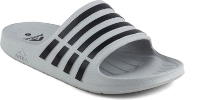 Adda Men Slides(Grey, Black , 8)