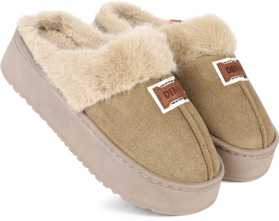 Cassiey Women Slippers(Beige , 7)