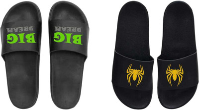 nvisan Men Slides(Green, Yellow , 8)