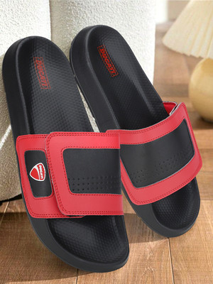 DUCATI Men Slides(Red , 9)