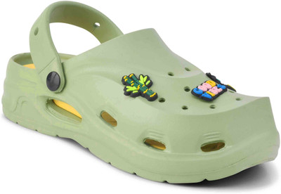 Dressberry Women Clogs(Green , 7)