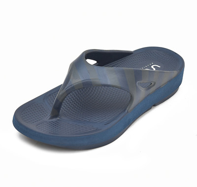 Doubleu Men Clasic V Shape Flip Flops(Navy , 6)