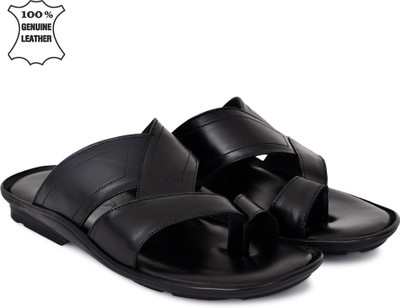 BIZAZO Men Slides(Black , 7)