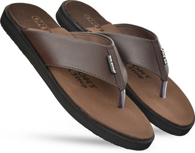 DR STTEP Men Soft Ortho Slippers for Men | Comfy Anti-Skid Flip Flops for Daily Use Flip Flops(Brown , 8)