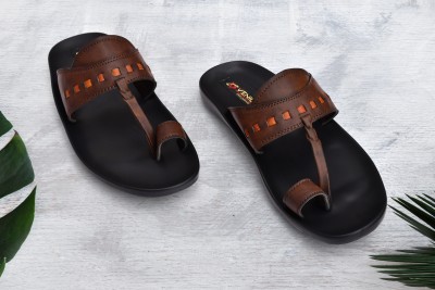 Venice Men Ultra-Light | Bounce Back Technology | Water-resistant Slippers | Flip Flops(Brown , 7)