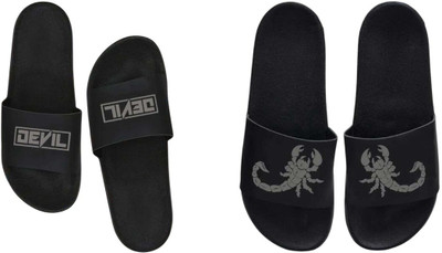 nvisan Men Slides(Grey, Grey , 7)